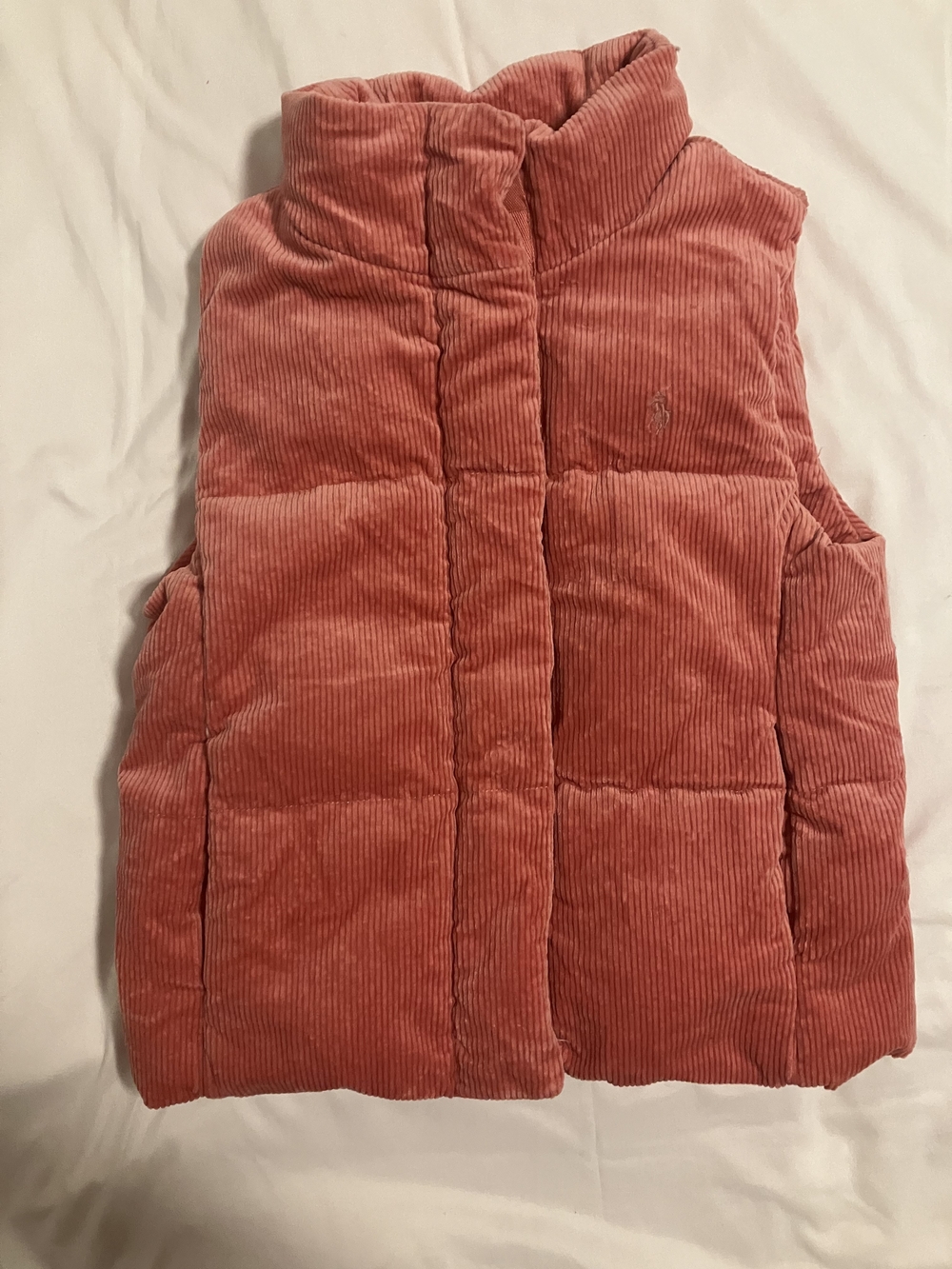 Polo by Ralph Lauren Coral Corduroy Puffer Vest